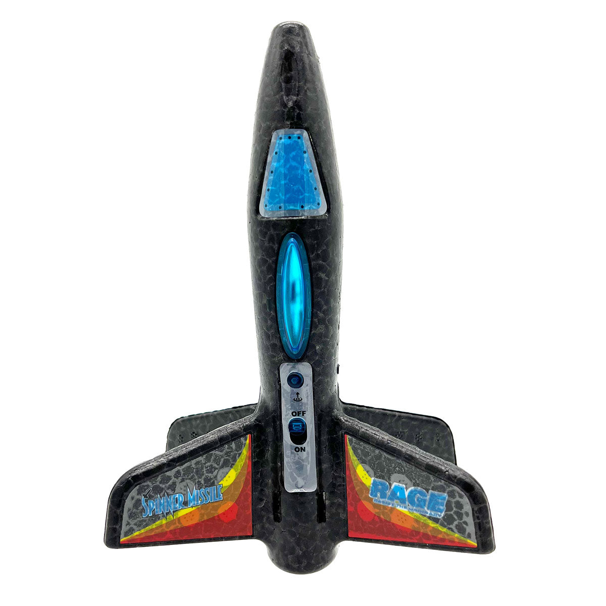 Rage R/C Spinner Missile RGR4130B Black Electric Free-Flight Rocket R/C Rocket