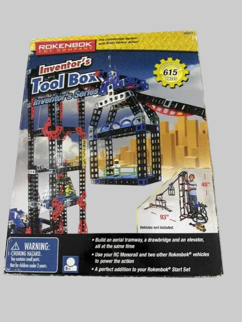 Rokenbok Inventor's Tool Box 04333 Construction Building Set 615 Pieces NIB