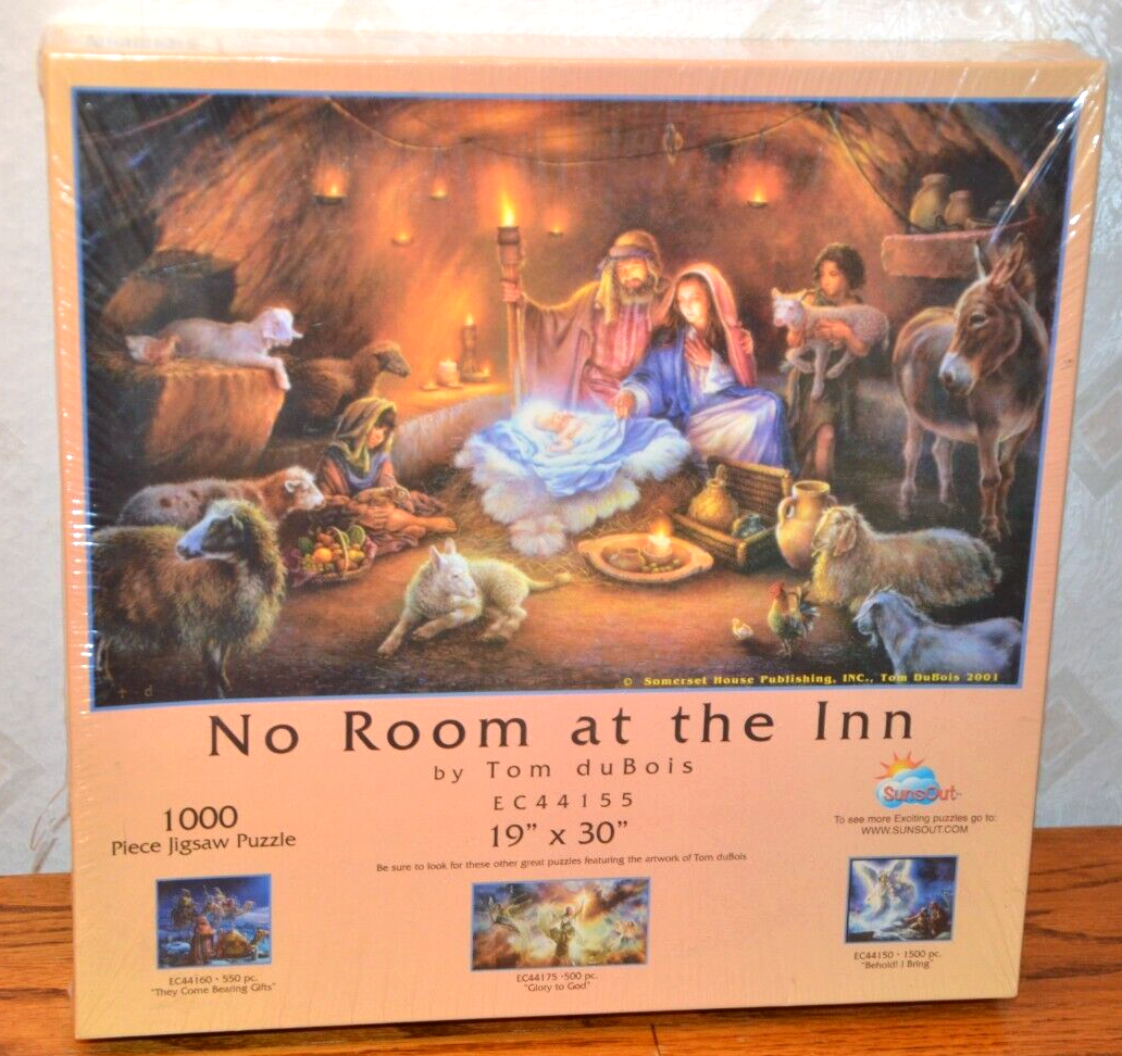 SunsOut EC44155 No Room at the Inn 1000 Piece Nativity Jigsaw Puzzle