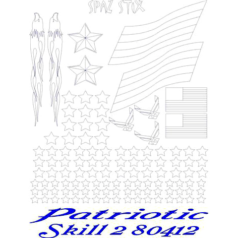 Spaz Stix 80412 Patriotic Paint Mask