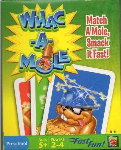Mattel T5131 WHAC-A-MOLE Kid's Card Game Set