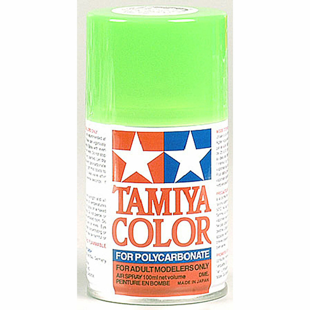 Tamiya 86028 Polycarbonate RC Body Paint 100ml Spray Can PS-28 Fluorescent Green