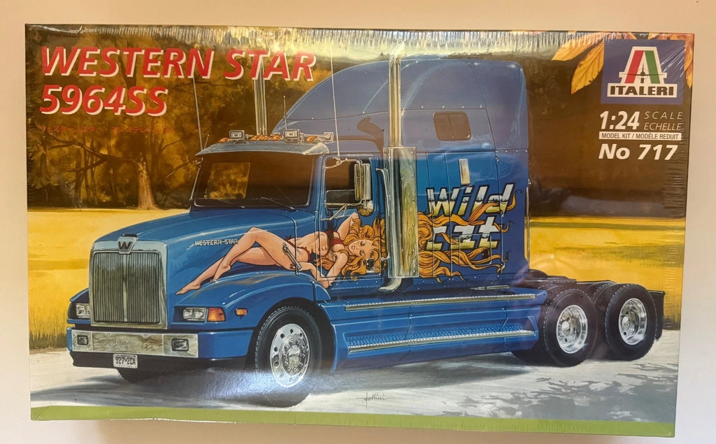Italeri 717 Western Star 5964SS 1/24 Semi Truck Plastic Model Kit Sealed