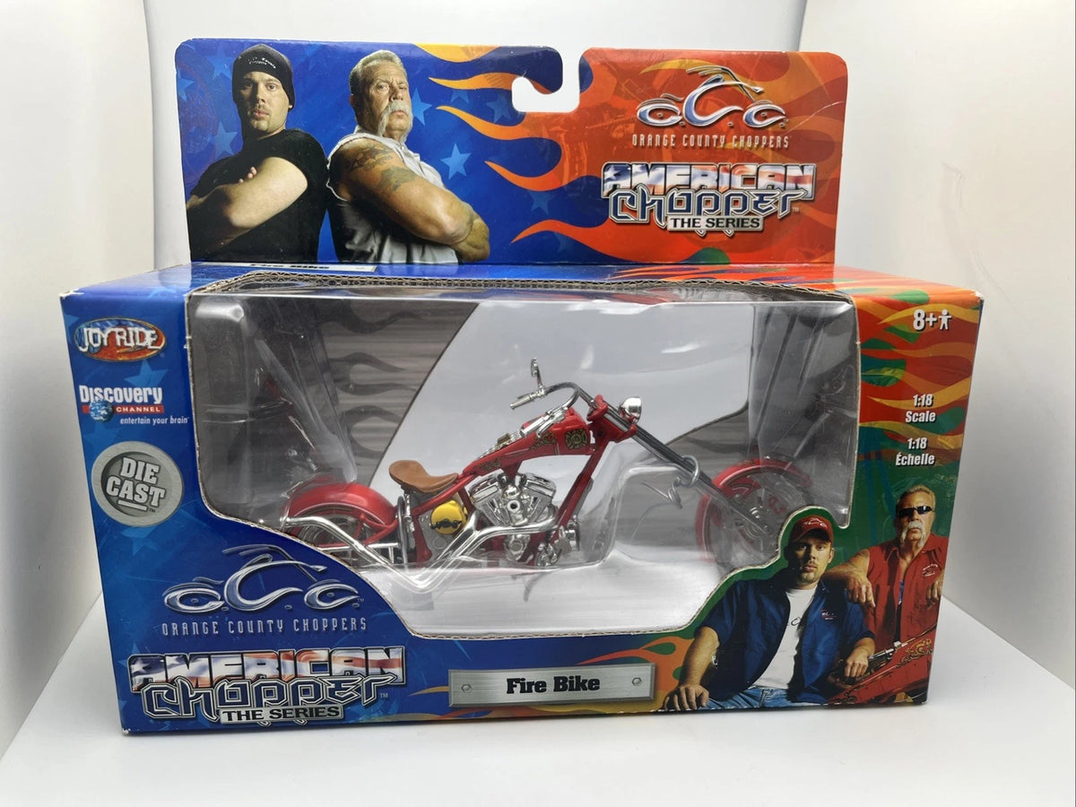 ERTL 37168 Joy Ride American Chopper Fire Bike 1:18 Diecast Motorcycle OCC
