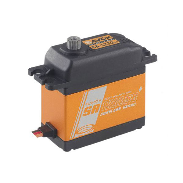 Savox SA1230SGP Coreless Digital Servo Soft Start Steel Gear 500oz @ 6V