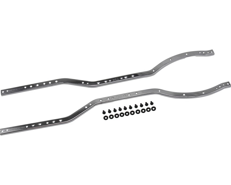 Hot Racing SCX14E18 Chrome Steel Chassis Frame Rails: Axial SCX10 SCX10 II