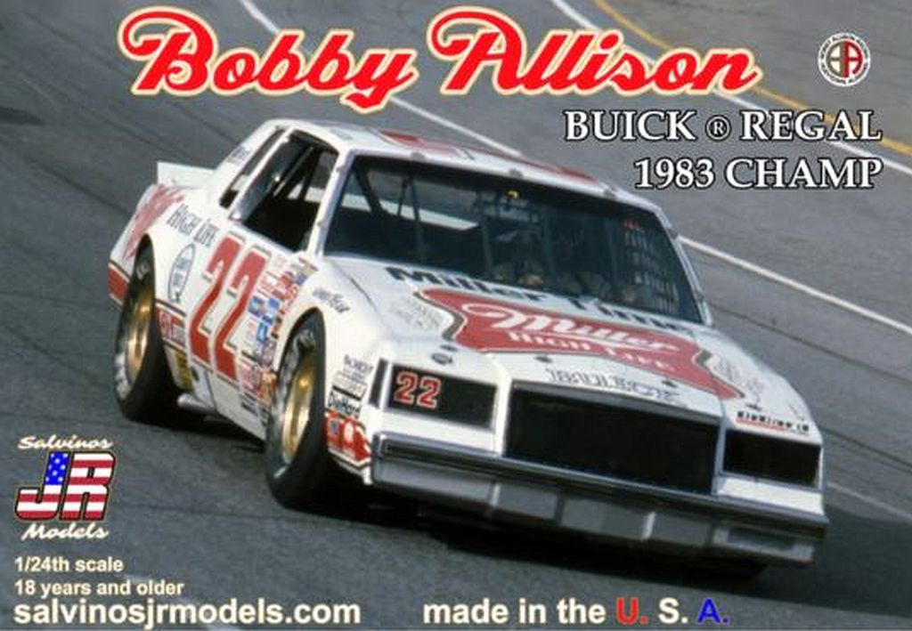 Salvino's JR BAB1983C 1/24 Bobby Allison 1983 Buick Regal Champion Model Kit