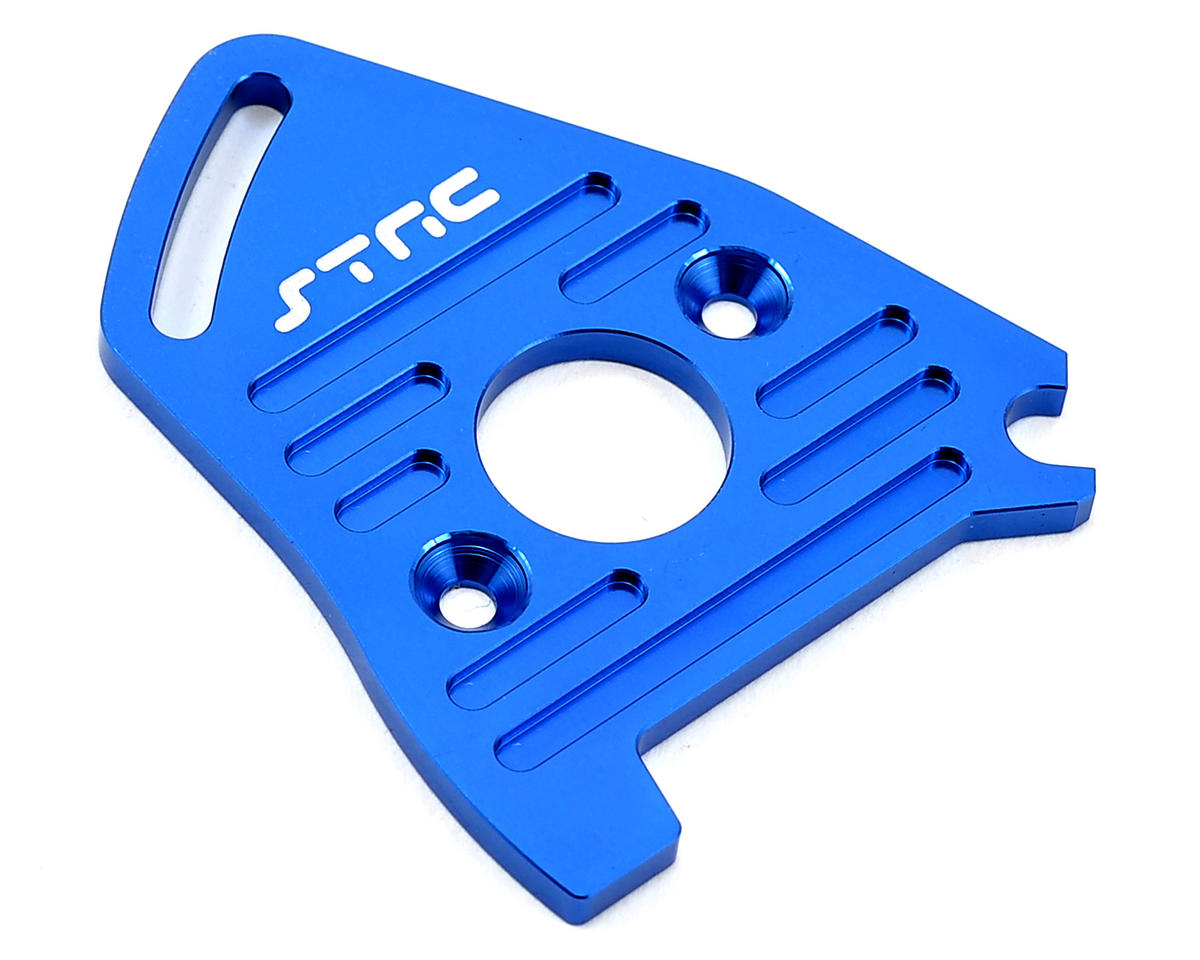 ST Racing ST7490B CNC Heat Sink Motor Plate, Blue: Traxxas Rally/Slash 4x4 LCG