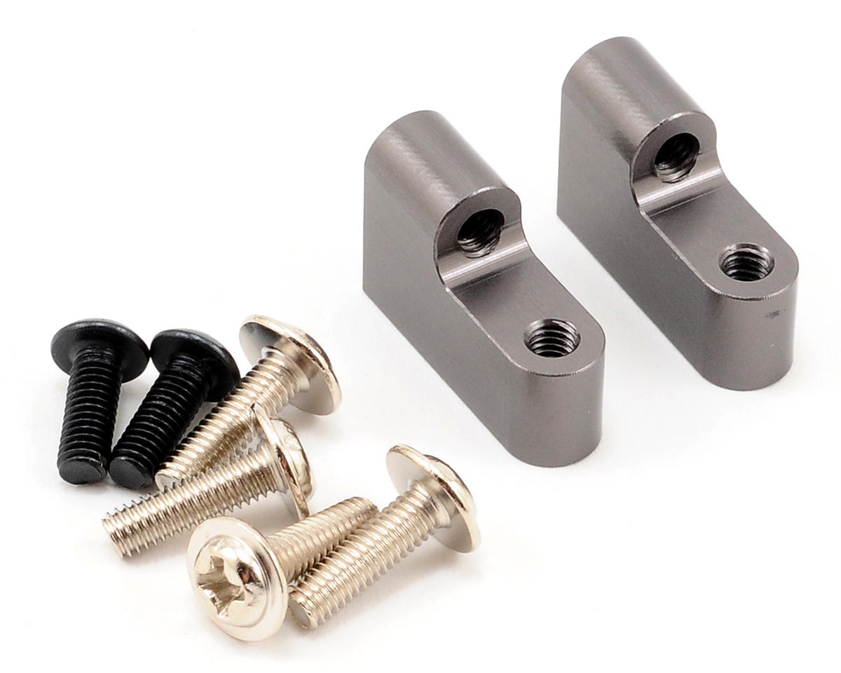 ST Racing STA80072SGM Aluminum Servo Mount Set (2), Gun Metal: Axial Wraith
