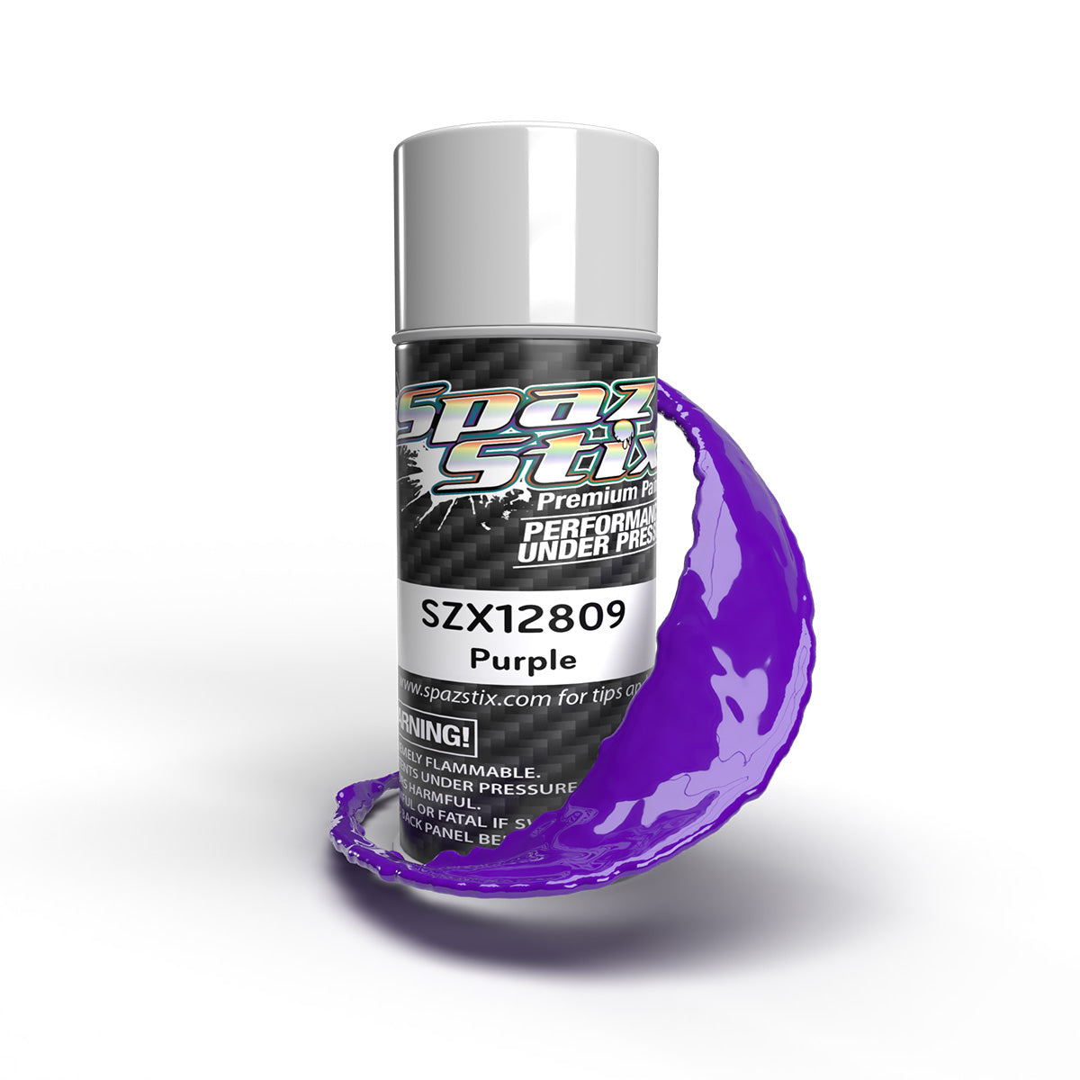 Spaz Stix SZX12809 Solid Purple Aerosol Paint 3.5oz