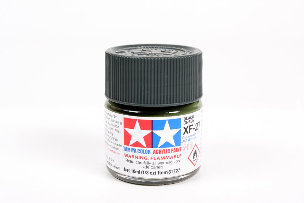 Tamiya 81727 Acrylic Paint Mini XF27, Black Green