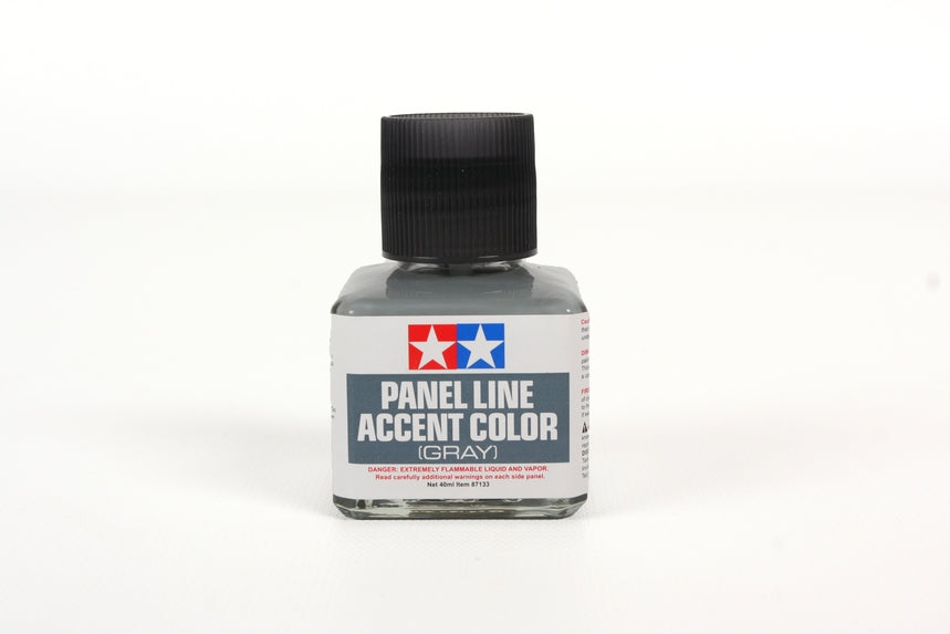 Tamiya 87133 Panel Line Accent Color Gray Paint, 40ml Bottle