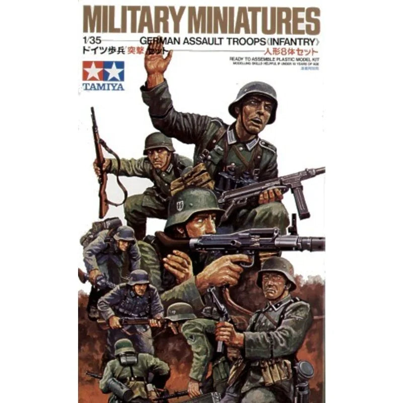 Tamiya 35030 1/35 German Assault Troops WWII Infantry Figure Set 8 Soldiers