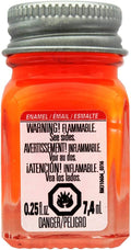 Testors 1137TT Orange Fluorescent Enamel Paint 1/4 oz Model Hobby