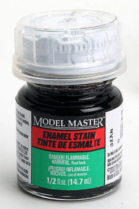 Testors Model Master 2182 Oil & Grease Detail Stain Semi-Gloss Enamel 1/2 oz
