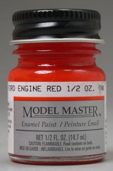 Testors Model Master 2733 Ford Engine Red Enamel Paint 1/2 oz