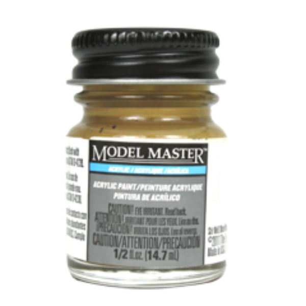 Testors 4608 Model Master Acryl Raw Sienna Flat Acrylic Paint 1/2 oz