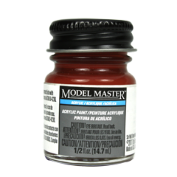 Testors 4675 Model Master Acryl Rust Flat Acrylic Paint 1/2 oz