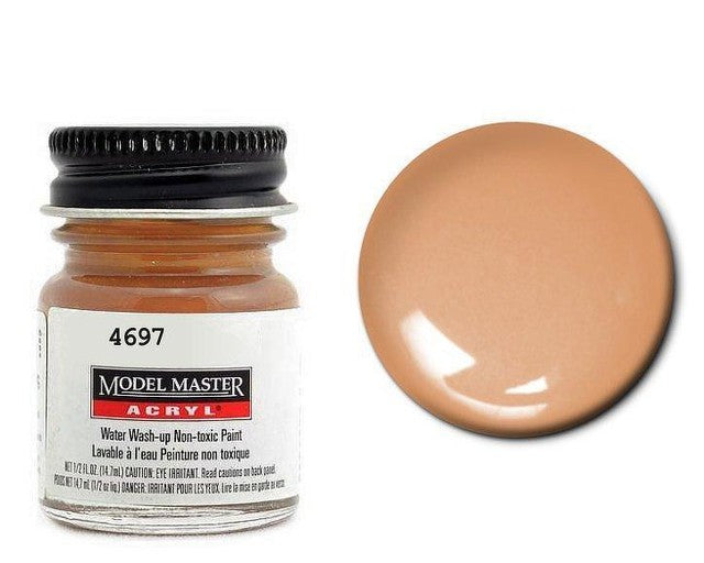 Testors Model Master Acryl 4697 Tan FS20400 Semi-Gloss 1/2 oz Paint