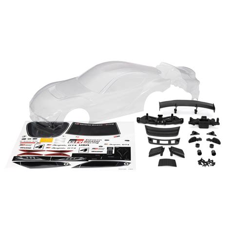 Traxxas 9340 Toyota Supra GT4 Clear Body 4-Tec 3.0 w/Decals & Accessories